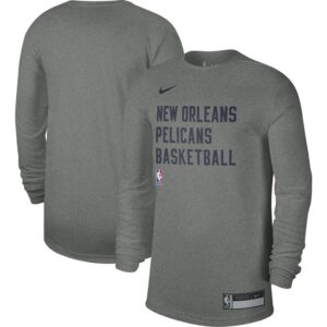 New Orleans Pelicans Nike Unisex 2023/24 Legend On-Court Practice Long Sleeve T-Shirt - Heather Gray