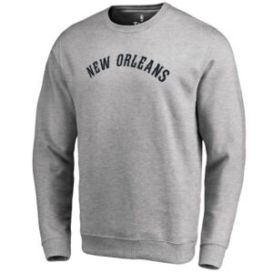 New Orleans Pelicans Wordmark Pullover Sweatshirt - Heathered Gray