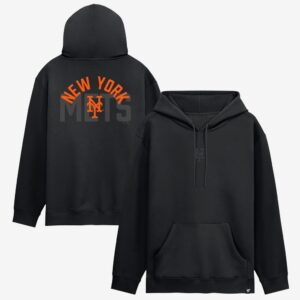 New York Mets Fanatics Black Out Fleece Hoodie