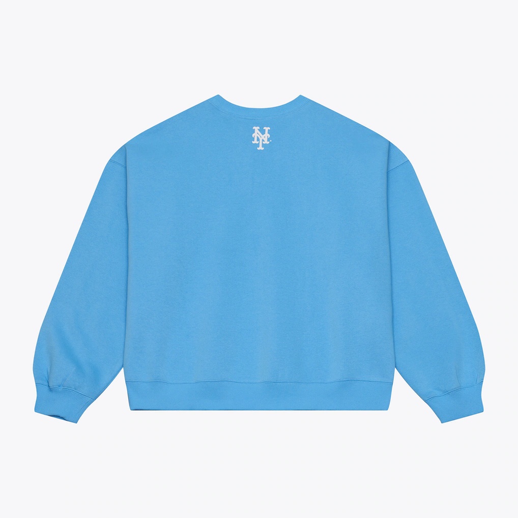 New York Mets Mitchell & Ness Insignia Fleece Sweatshirt – Light Blue