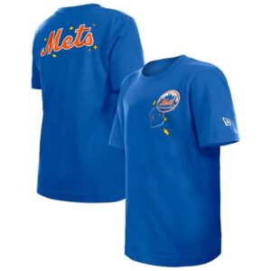 New York Mets New Era Youth Stars & Cap T-Shirt - Royal