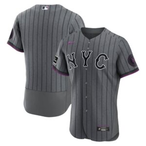 New York Mets Nike City Connect Authentic Sponsor Patch Jersey