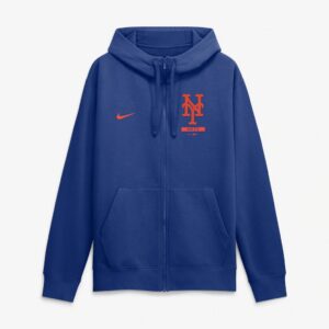 New York Mets Nike Primetime Lockup Full-Zip Hoodie - Royal