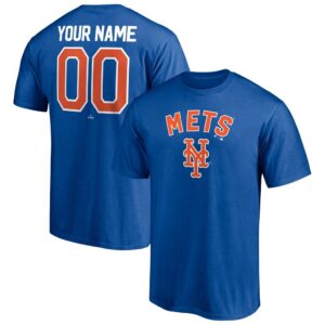 New York Mets Personalized Team Winning Streak Name & Number T-Shirt - Royal