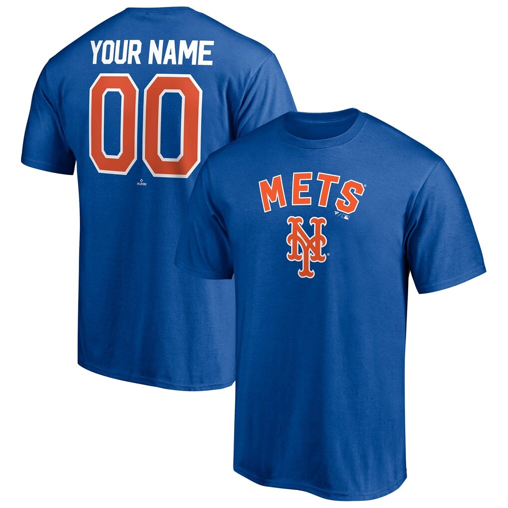 New York Mets Personalized Team Winning Streak Name & Number T-Shirt – Royal