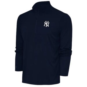 New York Yankees Antigua Metallic Tribute Quarter-Zip Top