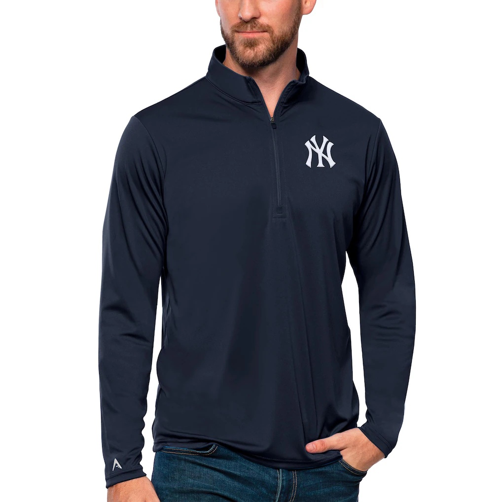 New York Yankees Antigua Tribute Quarter-Zip Pullover Top