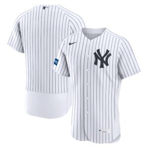 New York Yankees Nike Home Sponsor Patch Authentic Jersey