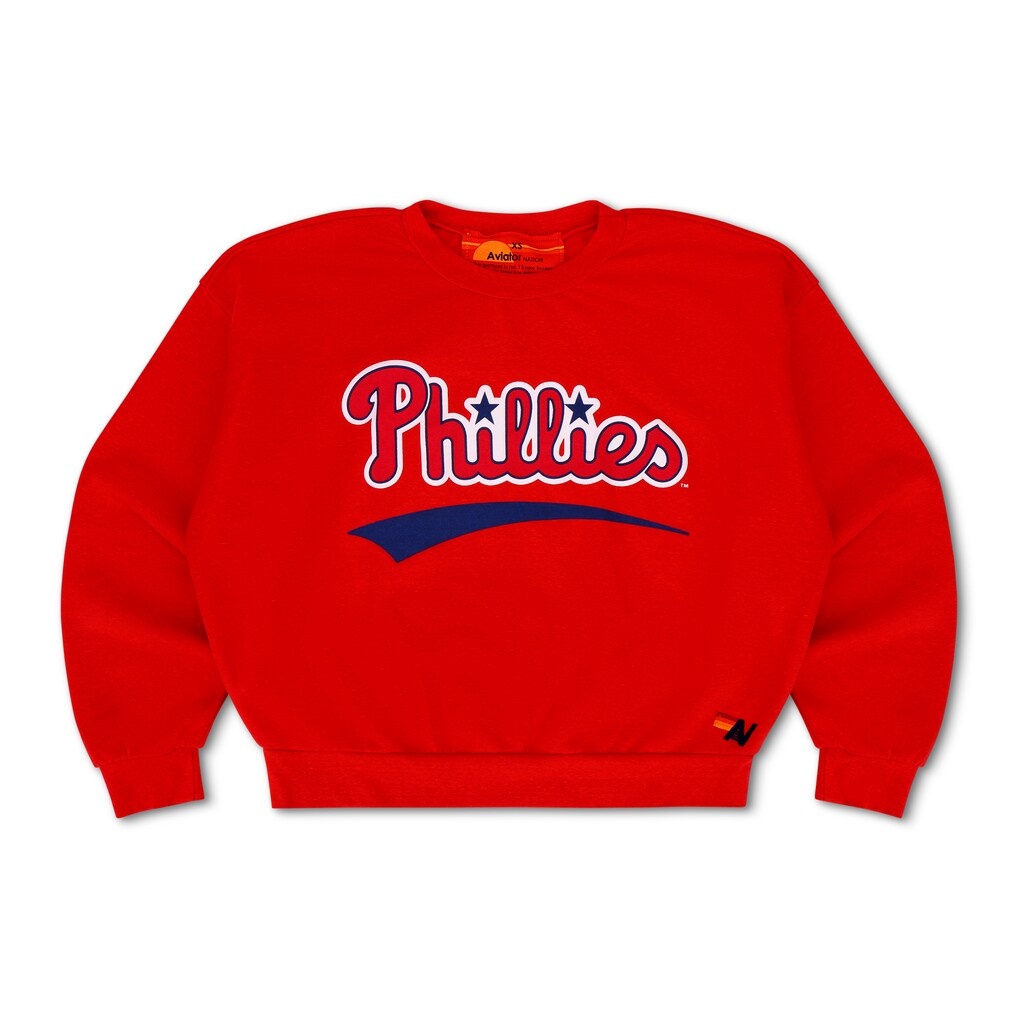 Philadelphia Phillies Aviator Nation x MLB Unisex Relaxed Tri-Blend Sweatshirt