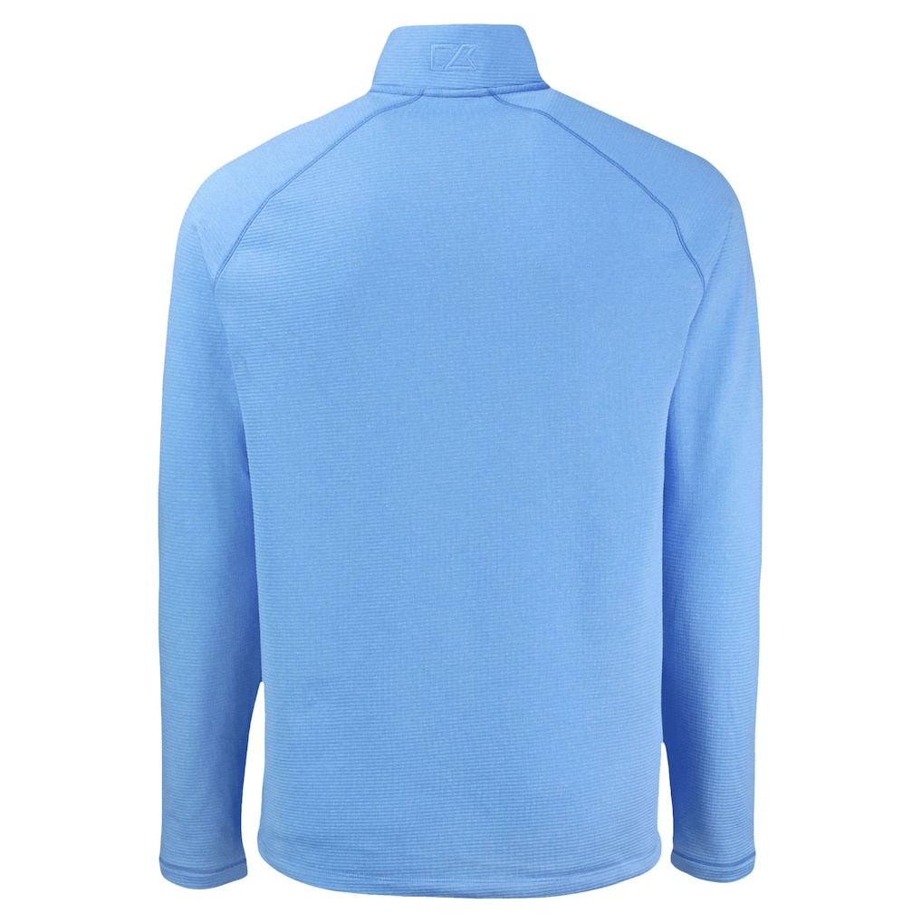 Philadelphia Phillies Cutter & Buck Peshastin Eco Fleece Recycled Raglan Quarter-Zip Top – Heather Light Blue