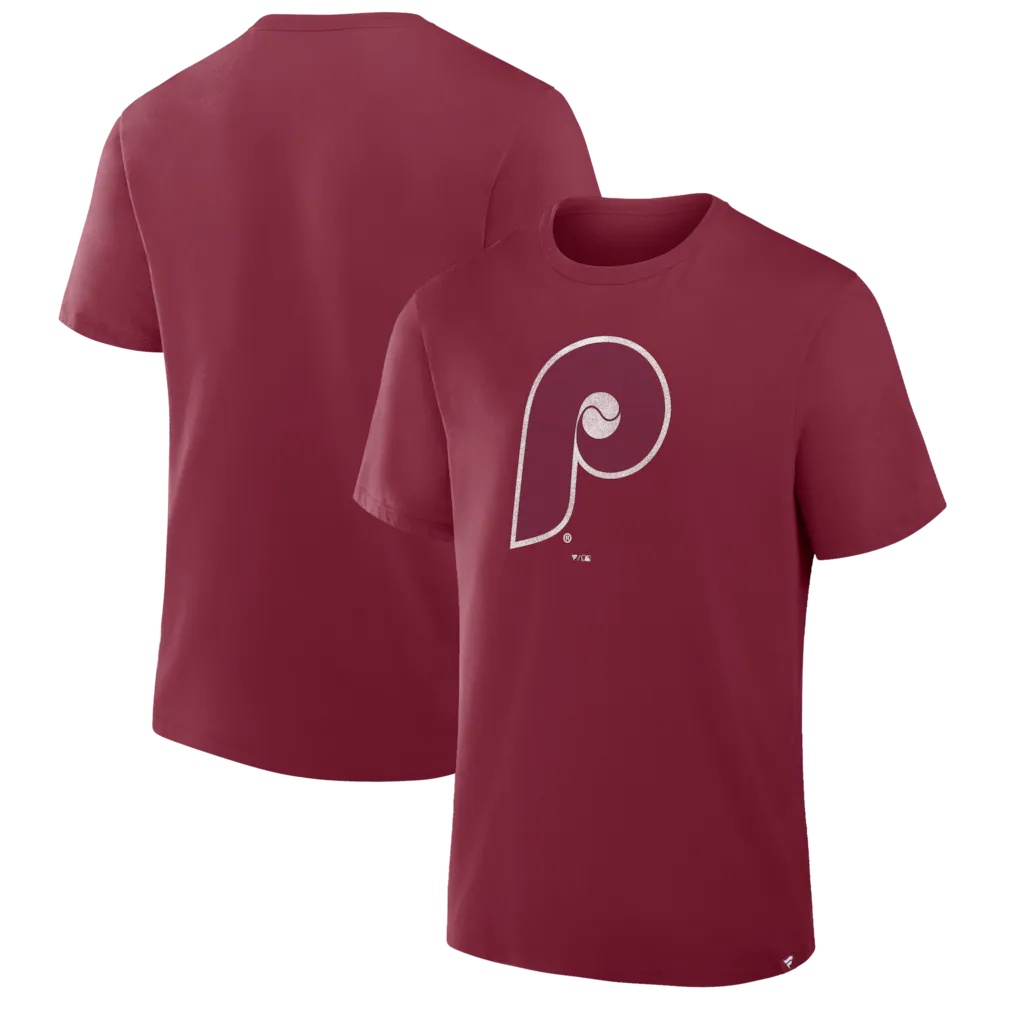 Philadelphia Phillies Fanatics Vintage Logo Legacy T-Shirt – Burgundy