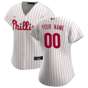 Philadelphia Phillies Nike Women's Home Replica Custom Jersey