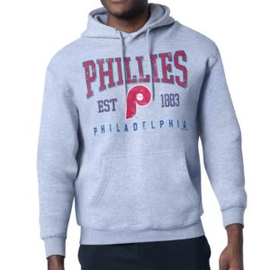 Philadelphia Phillies Starter Distressed Fleece Pullover Hoodie