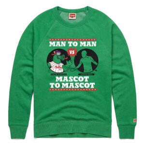 Philadelphia Phillies x It's Always Sunny in Philadelphia Homage Male Adult Phillie Phanatic vs Green Man Sweatshirt