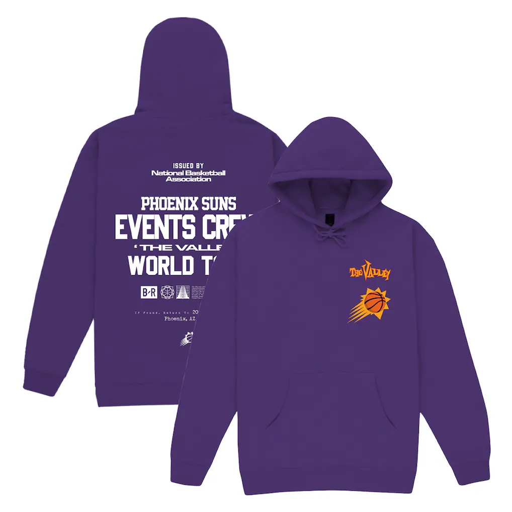 Phoenix Suns Bleacher Report x Mitchell & Ness Unisex Backstage Crew Pullover Hoodie