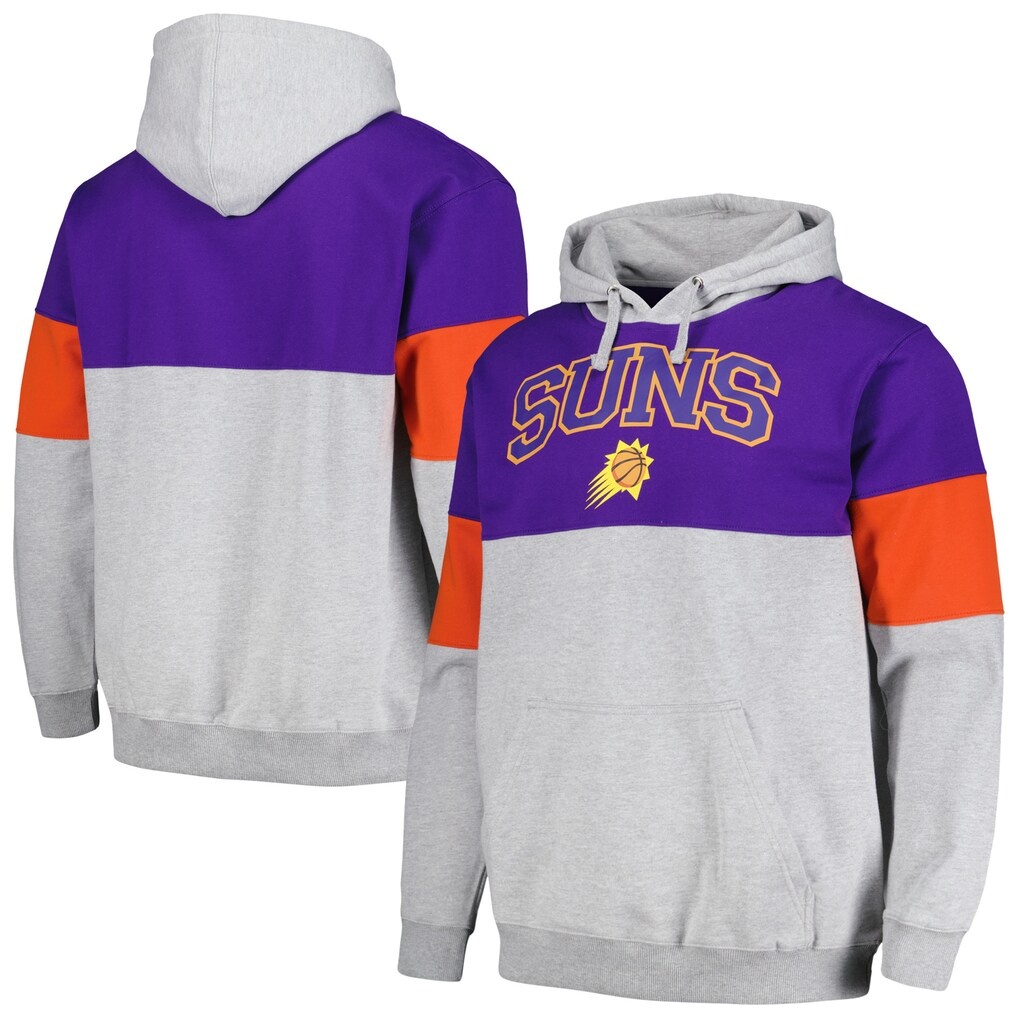 Phoenix Suns Fanatics Contrast Pieced Pullover Hoodie