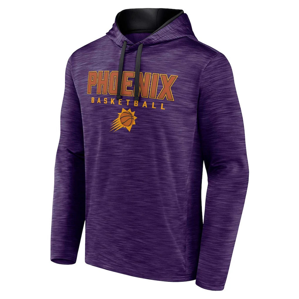 Phoenix Suns Fanatics Fast Break Pullover Hoodie – Heather Purple