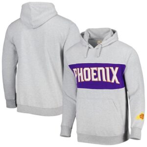 Phoenix Suns Fanatics Wordmark French Terry Pullover Hoodie - Heather Gray
