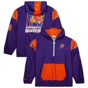 Phoenix Suns Mitchell & Ness Unisex  Hardwood Classics Team OG 3.0 Anorak Half-Zip Windbreaker Jacket