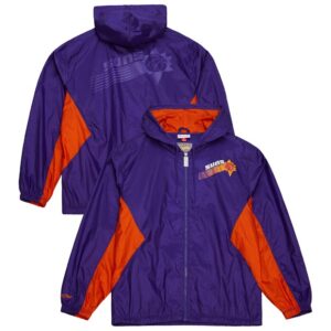 Phoenix Suns Mitchell & Ness Playmaker Full-Zip Hooded Windbreaker Jacket
