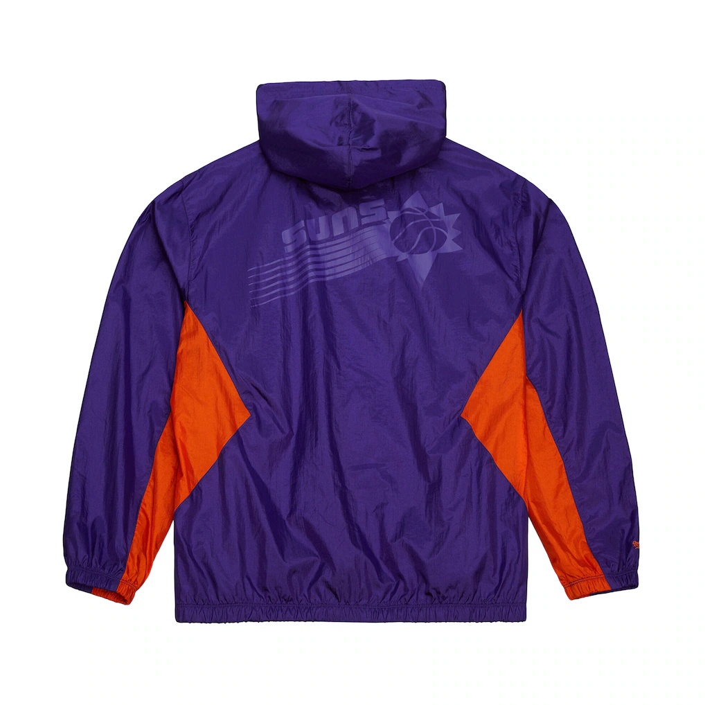Phoenix Suns Mitchell & Ness Playmaker Full-Zip Hooded Windbreaker Jacket