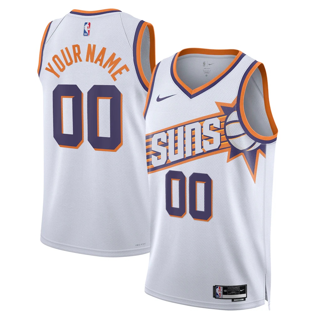 Phoenix Suns Nike Unisex Swingman Custom Jersey – White – Association Edition