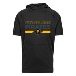 Pittsburgh Pirates Levelwear City Connect Phase No Hitter Short Sleeve Pullover Hoodie