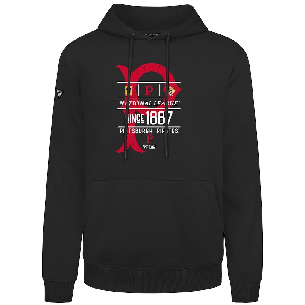 Pittsburgh Pirates Levelwear Distressed Podium Acumen Pullover Hoodie