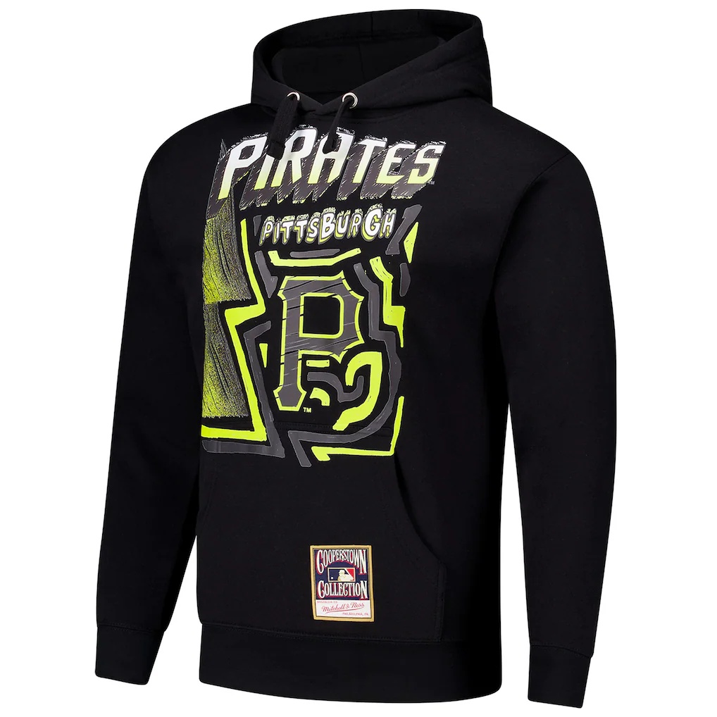 Pittsburgh Pirates Mitchell & Ness Sidewalk Sketch Pullover Hoodie