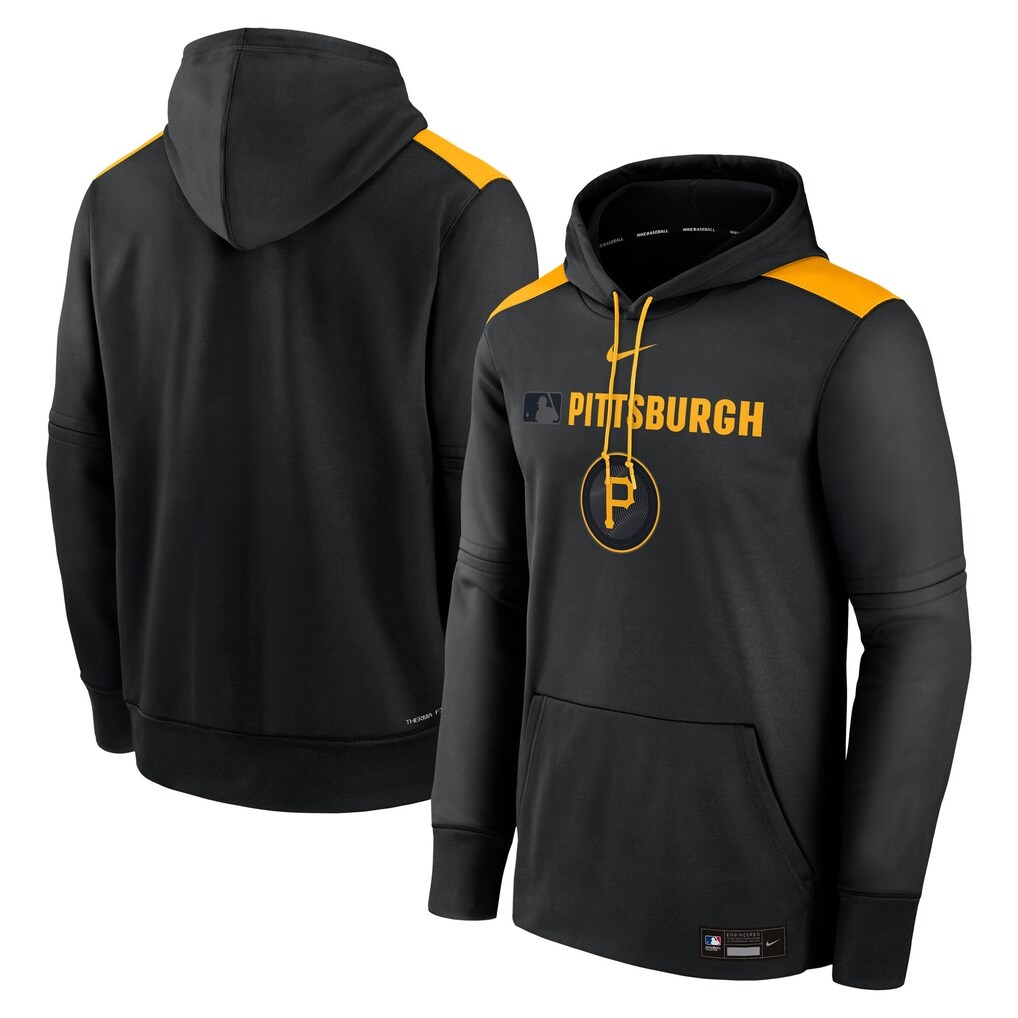 Pittsburgh Pirates Nike Authentic Collection City Connect Therma Pullover Hoodie