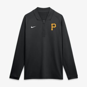 Pittsburgh Pirates Nike Authentic Collection Dri-FIT Raglan Half-Zip Pullover