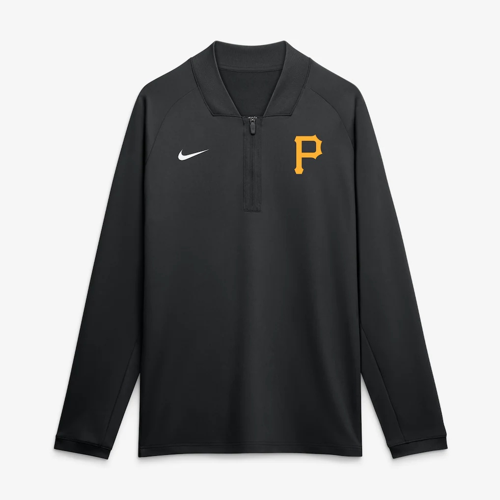 Pittsburgh Pirates Nike Authentic Collection Dri-FIT Raglan Half-Zip Pullover