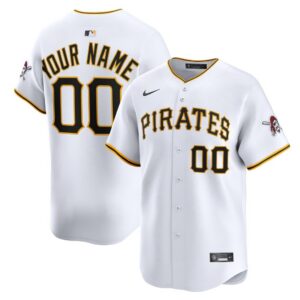 Pittsburgh Pirates Nike Home Limited Custom Jersey