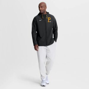 Pittsburgh Pirates Nike Authentic Collection Raglan Therma-FIT Full-Zip Hooded Jacket