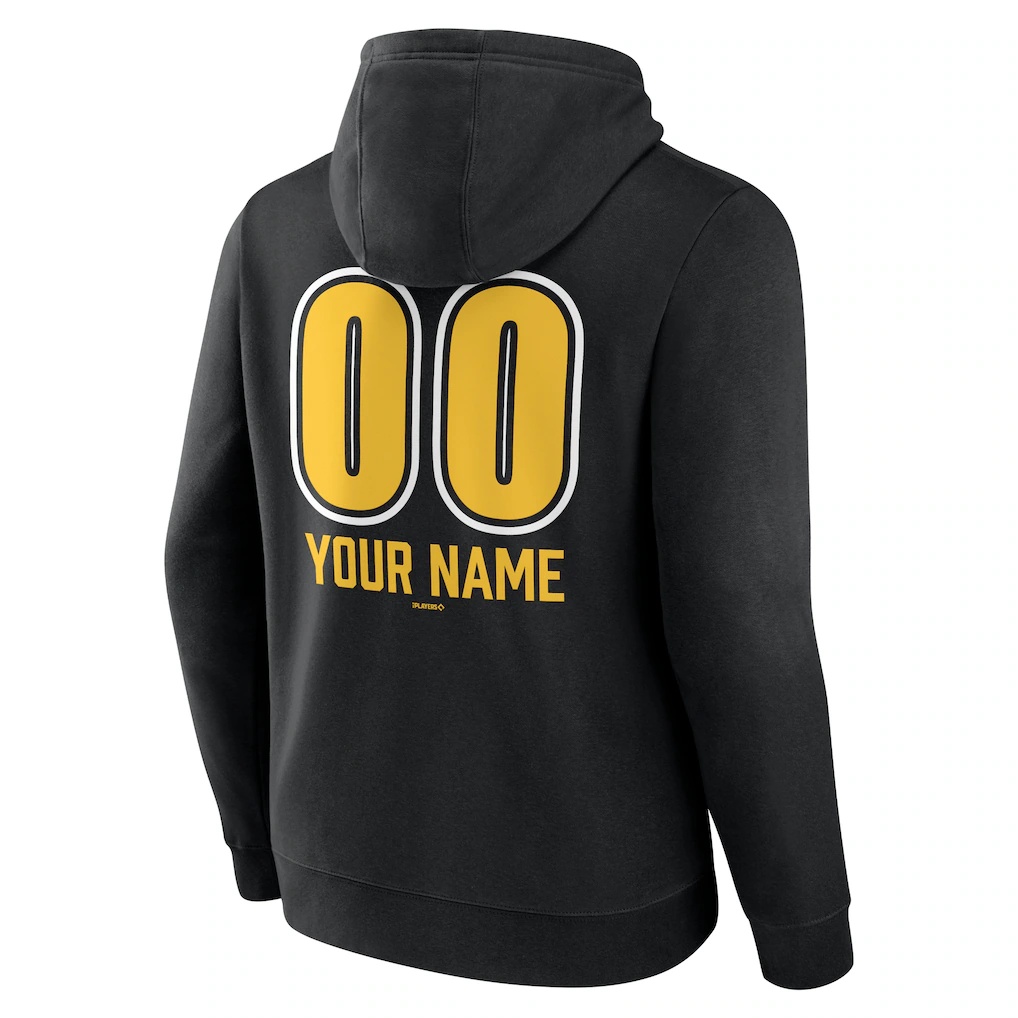 Pittsburgh Pirates Personalized Name & Number Fastball Pullover Hoodie