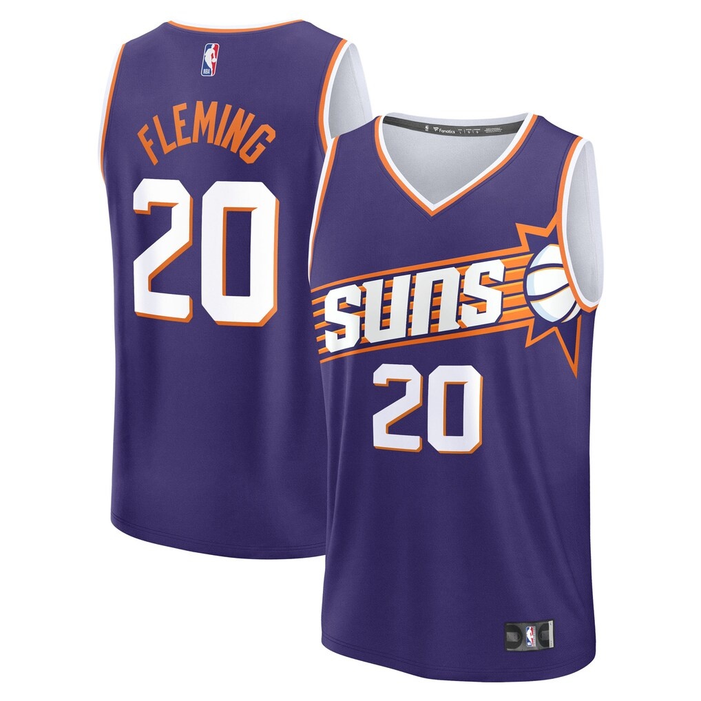 Rasheer Fleming Phoenix Suns Fanatics Fast Break Replica Jersey – Purple – Icon Edition