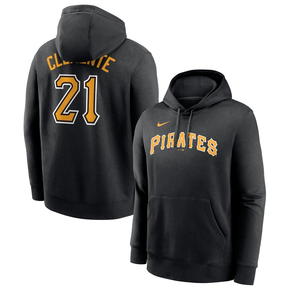 Roberto Clemente Pittsburgh Pirates Nike Player Name & Number Club Pullover Hoodie