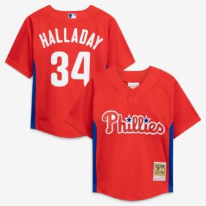 Roy Halladay Philadelphia Phillies Mitchell & Ness Preschool Cooperstown Collection Mesh Batting Practice Jersey