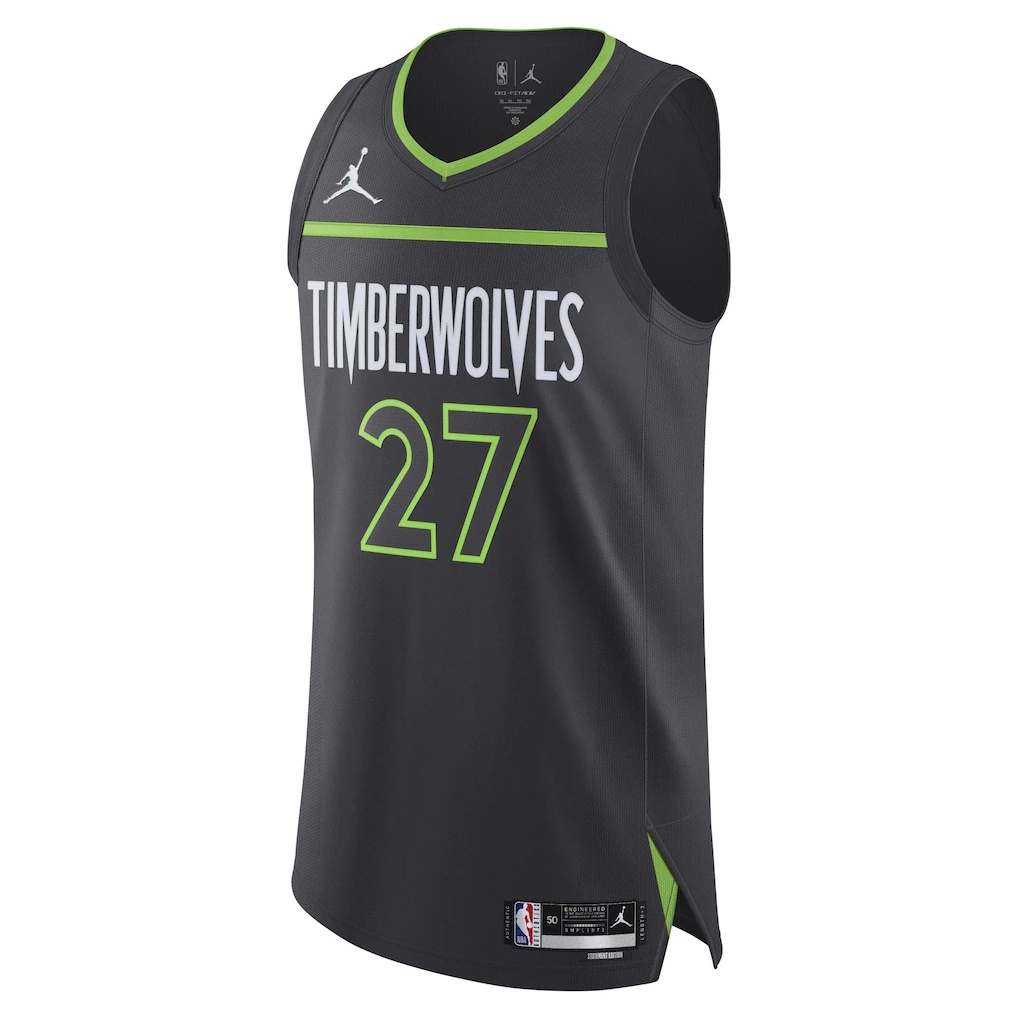Rudy Gobert Minnesota Timberwolves Jordan Brand Authentic Jersey – Statement Edition – Anthracite