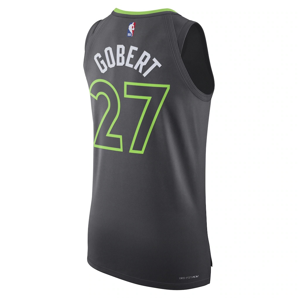 Rudy Gobert Minnesota Timberwolves Jordan Brand Authentic Jersey – Statement Edition – Anthracite
