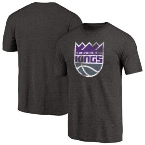 Sacramento Kings Distressed Logo Tri-Blend T-Shirt
