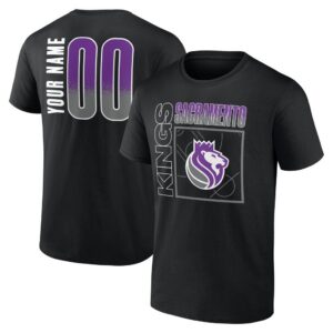 Sacramento Kings  Home Court Pop Personalized Name & Number T-Shirt