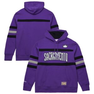 Sacramento Kings Mitchell & Ness Hardwood Classics Nights Head Coach Pullover Hoodie