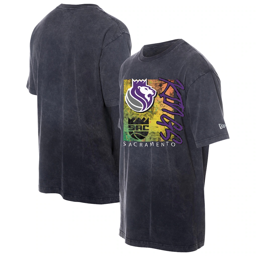 Sacramento Kings New Era Distressed Sport Classics Enzyme Washed T-Shirt