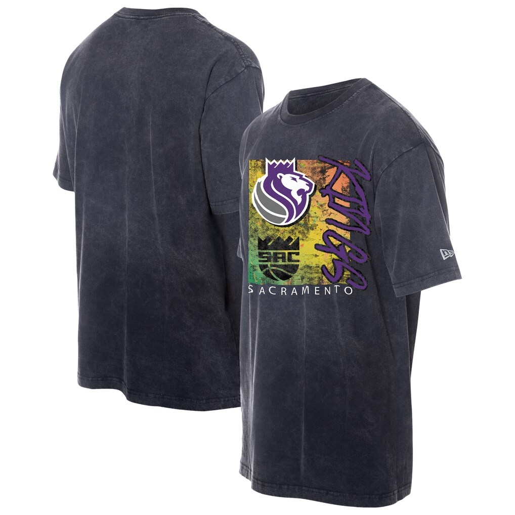 Sacramento Kings New Era Distressed Sport Classics Enzyme Washed T-Shirt
