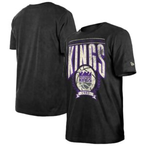 Sacramento Kings New Era Throwback Vintage Boxy Mineral Wash T-Shirt