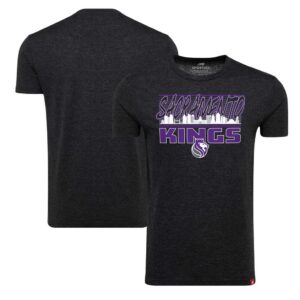 Sacramento Kings Sportiqe Unisex Comfy Super Soft Tri-Blend T-Shirt - Heather Black