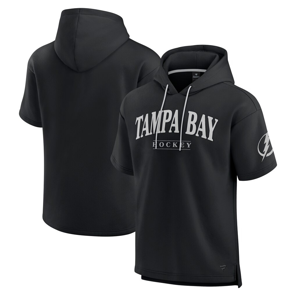 Tampa Bay Lightning Fanatics Elements Ready Short Sleeve Pullover Hoodie