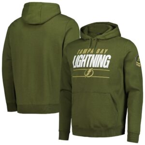 Tampa Bay Lightning Levelwear Delta Podium Fleece Pullover Hoodie - Olive