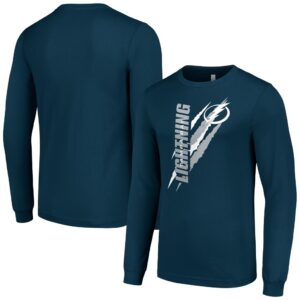 Tampa Bay Lightning Starter Color Scratch Long-Sleeve T-Shirt